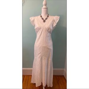 Lauren by Ralph Lauren white eyelet dress